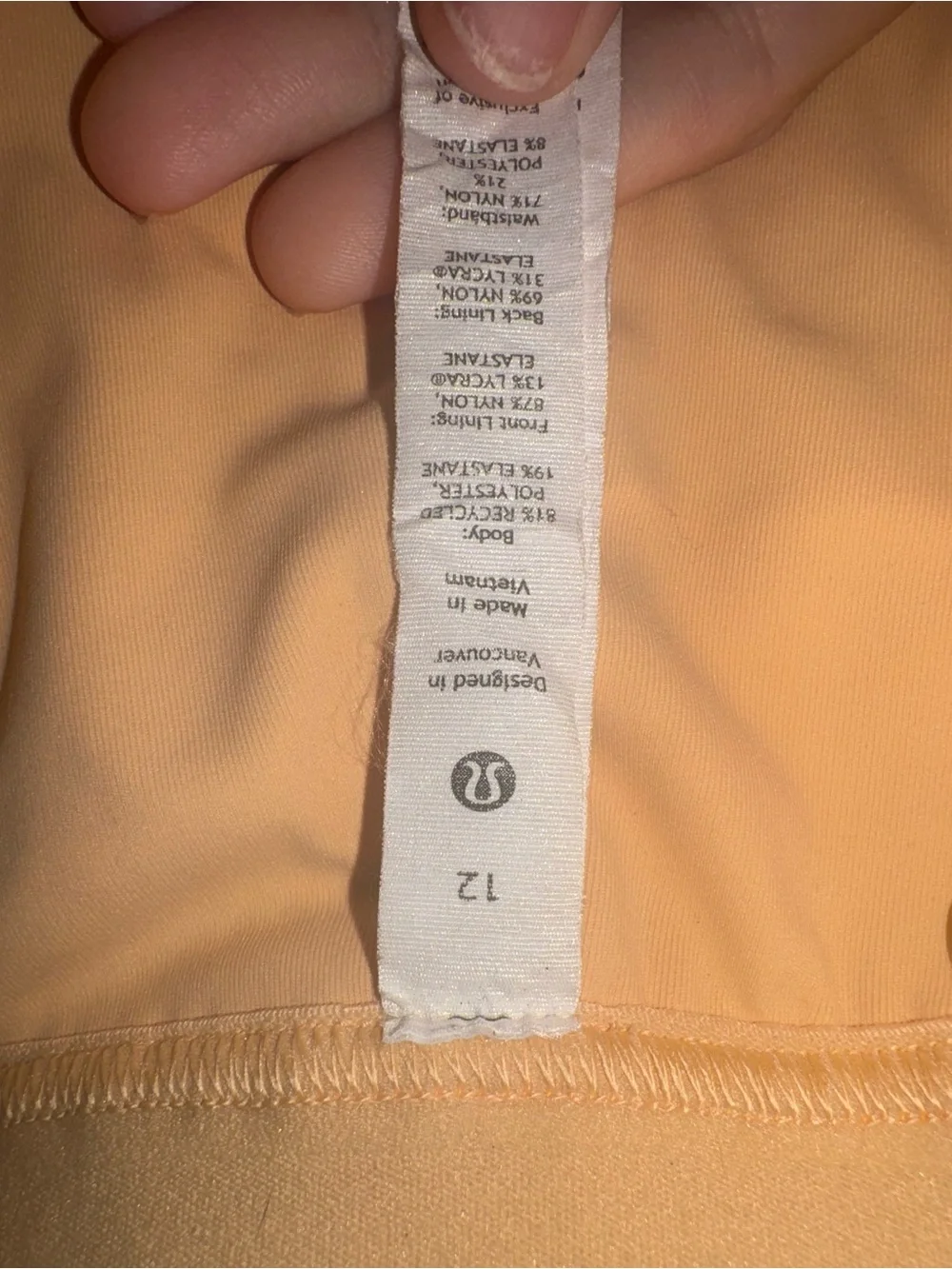 lululemon athletica Peach Tulle tennis skirt